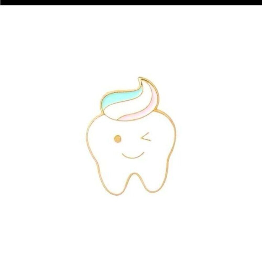 3/20 Tooth Smile Rainbow Enamel Pin